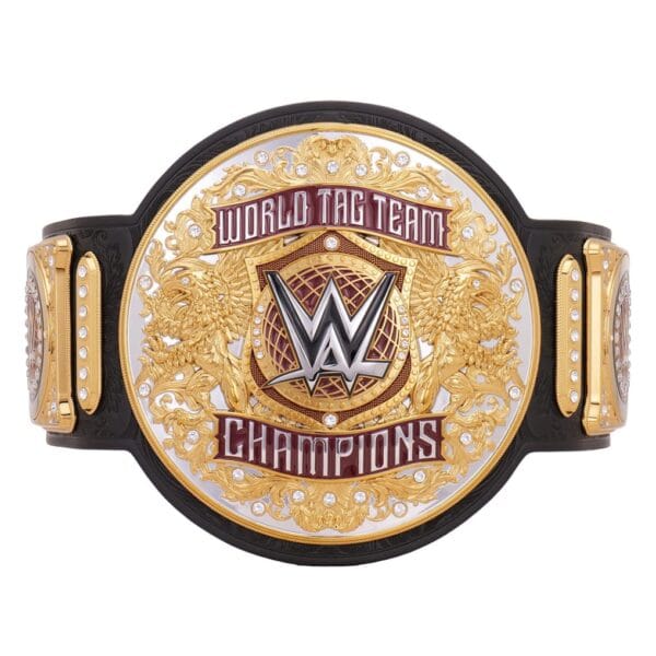 WWE World Tag Team Championship Replica Title Belt - Dual Gold & Silver Finish
